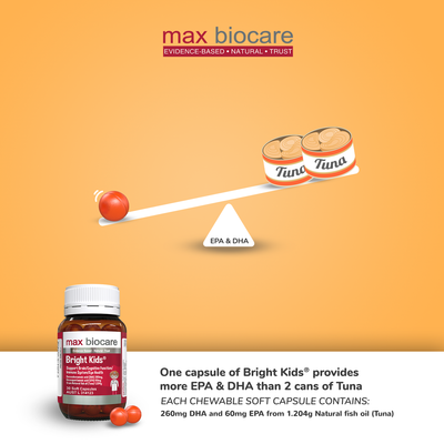 Max Biocare’s Bright Kids®chewable capsules