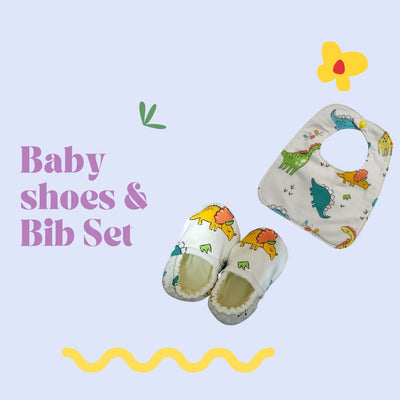 Hand-made Baby Bib and Shoes Set (Limited edition) - by Just 4 Little One