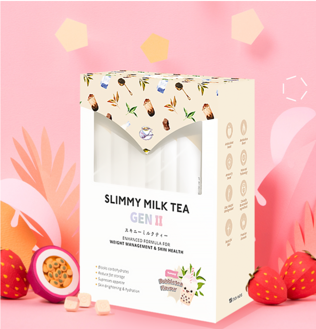 Slimmy Milk Tea GEN II & Slimmy Detox Fibre 80XT GEN II !